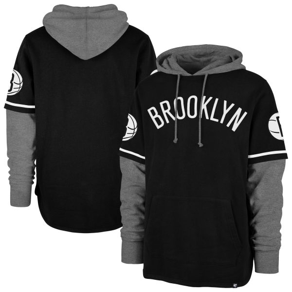 '47 Brooklyn Nets Black Glamorous Trifecta Shortstop Pullover Hoodie New arrival! Check out this fresh and exciting jersey.