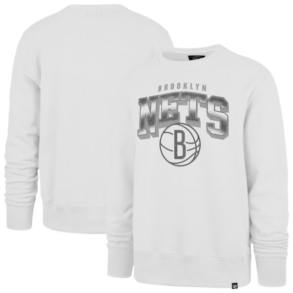 '47 Brooklyn Nets White Spotlight Headline Pullover Sweatshirt Superb Be the first! Order this trendy jersey ahead of the crowd.