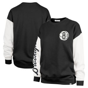 '47 Brooklyn Nets Women's Black Admirable Rise Andie Oversized Pullover Sweatshirt Be the first! Order this trendy jersey ahead of the crowd.