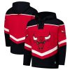 '47 Chicago Bulls Superior Red Oversized Tri Satin Layup Lacer Pullover Hoodie Upgrade your fan gear! Order this premium jersey today.