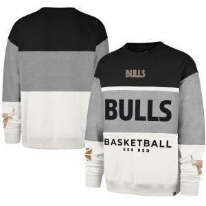 '47 Chicago Bulls Unisex Gray 2024/25 City Edition On Five Terrific Maximalist Pullover Sweatshirt Collector's item! A rare addition to any collection.