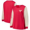 '47 Chicago Bulls Women's Red Plus Size Oversized Captivating Rise Andie Pullover Sweatshirt Last chance! Grab this awesome jersey before it's gone for good.