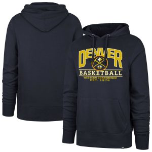 '47 Denver Nuggets Unisex Navy Good Call Headline Pullover Hoodie Dashing Sports fans