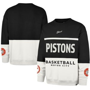 '47 Detroit Pistons Unisex Black 2024/25 City Edition On Five Maximalist Pullover Dashing Sweatshirt High - demand item! Order this sought - after jersey immediately.