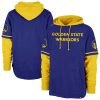 '47 Outstanding Golden State Warriors Royal Trifecta Shortstop Pullover Hoodie Sports enthusiasts