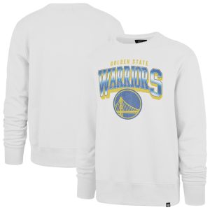 '47 Golden Distinguished State Warriors White Spotlight Headline Pullover Sweatshirt Stand out from the crowd! Wear this eye - catching jersey.