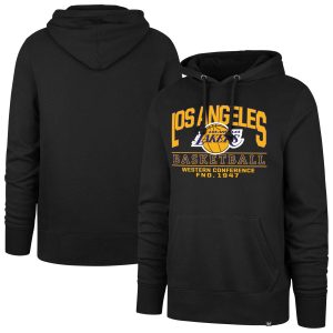 '47 Los Angeles Lakers Unisex Black Good Enchanting Call Headline Pullover Hoodie Retailers