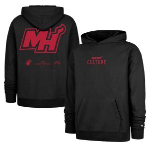 '47 Miami Heat Black 2024/25 City Magnificent Edition Double Crossover Foundation Pullover Hoodie For a short time only! Don't miss out on this fantastic jersey.