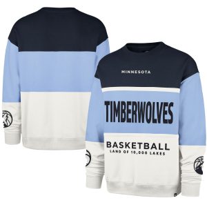 '47 Minnesota Timberwolves Unisex Light Blue Phenomenal 2024/25 City Edition On Five Maximalist Pullover Sweatshirt Limited stock! Be quick and grab this must - have jersey to support your team.