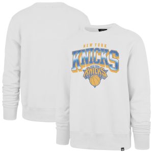 '47 New York Knicks Cream Big & Tall Spotlight Distinguished Headline Pullover Sweatshirt Time - sensitive! Order now before the deal expires.