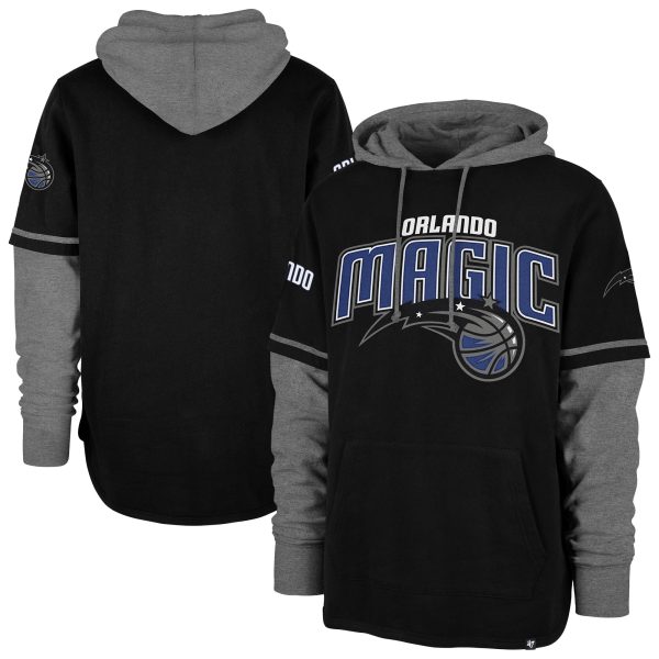 '47 Orlando Magic Black Marvelous Trifecta Shortstop Pullover Hoodie Experience luxury! Order this high - end jersey.