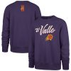 '47 Phoenix Suns Purple 2023/24 Amazing City Edition Postgame Headline Crew Pullover Sweatshirt Be a part of the action! Get this game - ready jersey.