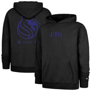 '47 Sacramento Kings Black 2024/25 City Edition Superb Double Crossover Foundation Pullover Hoodie Collectors