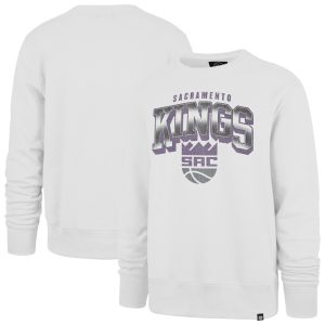 '47 Sacramento Kings White Spotlight Headline Pullover Captivating Sweatshirt Limited edition! Don't miss your chance to own this unique jersey.