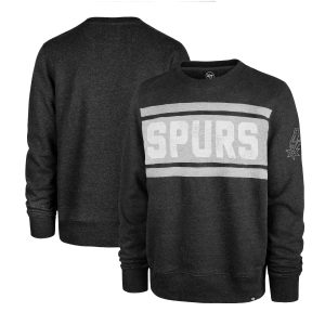 '47 San Antonio Spurs Heather Black Tribeca Emerson Pullover Sweatshirt Admirable Customizable! Personalize this great jersey.