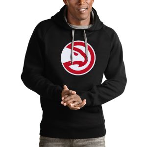 Antigua Atlanta Hawks Black Logo Victory Pullover Hoodie Outstanding Hurry! Exclusive offer. Get your hands on this outstanding jersey right away.
