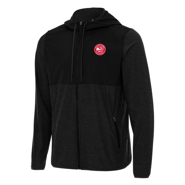 Antigua Atlanta Hawks Black Sway Full Zip Hoodie Magnificent Jacket For the true fans! Secure this authentic jersey now.