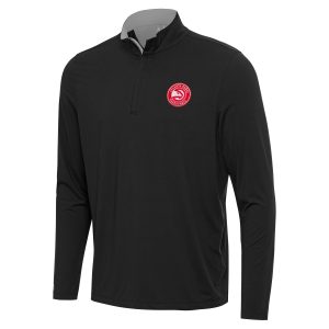 Antigua Atlanta Hawks Black/Gray Content Quarter Zip Top Admirable Unbeatable style! Get this stylish jersey now.