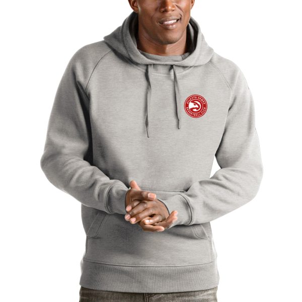 Antigua Atlanta Delightful Hawks Charcoal Victory Pullover Hoodie Limited edition! Don't miss your chance to own this unique jersey.