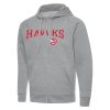 Antigua Glamorous Atlanta Hawks Heather Gray Big & Tall Victory Full Zip Hoodie Jacket Don't be left out! Get this stylish jersey and show your team pride.