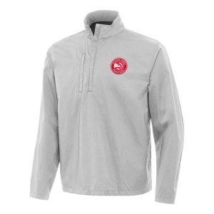 Antigua Atlanta Hawks Remarkable Heather Gray Brisk Quarter Zip Windbreaker Limited edition! Don't miss your chance to own this unique jersey.