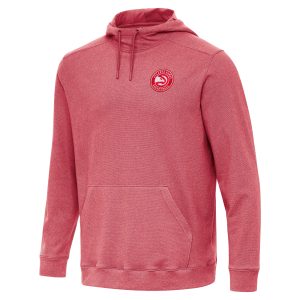 Antigua Dashing Atlanta Hawks Heather Red Cloud Pullover Hoodie Perfect fit! Order this comfortable jersey.