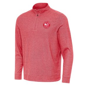 Antigua Atlanta Hawks Heather Red Subtle Exceptional Quarter Zip Sweatshirt Unbeatable style! Get this stylish jersey now.