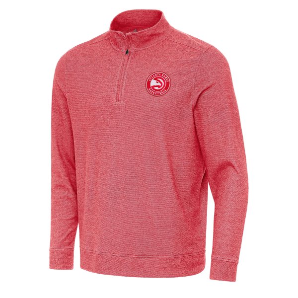 Antigua Atlanta Hawks Heather Red Subtle Exceptional Quarter Zip Sweatshirt Unbeatable style! Get this stylish jersey now.