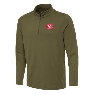 Antigua Atlanta Hawks Olive Reprocess Quarter Zip Top Charming Be a part of the action! Get this game - ready jersey.