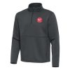 Antigua Atlanta Classy Hawks Pewter Twist Quarter Zip Pullover Top Authentic look! Wear this genuine jersey.