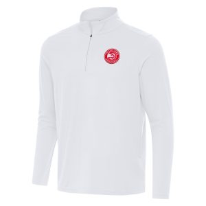 Antigua Atlanta Hawks White Intent Notable Quarter Zip Top Don't be left out! Get this stylish jersey and show your team pride.