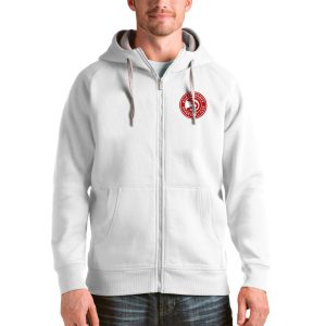 Antigua Atlanta Hawks White Logo Victory Notable Full Zip Hoodie Team spirit! Show it off with this awesome jersey.