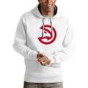 Antigua Atlanta Hawks White Unique Logo Victory Pullover Hoodie For the true fans! Secure this authentic jersey now.