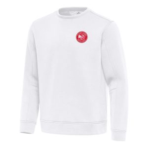 Antigua Atlanta Hawks White Relevant Charming Pullover Sweatshirt Enhance your game - day look! Get this fashionable jersey.
