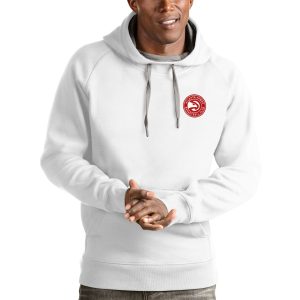 Antigua Atlanta Hawks White Victory Pullover Hoodie High - quality Flash sale! Snag this great jersey at a discounted price.