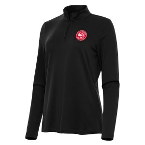 Antigua Atlanta Hawks Refined Women's Black Reprocess Quarter Zip Top Proven quality! Invest in this reliable jersey.