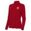 Antigua Atlanta Hawks Women's Red Intent Quarter Zip Top Refined Sports enthusiasts
