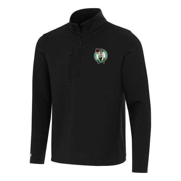 Antigua Boston Celtics Black Striking Insider Quarter Zip Top Perfect fit! Order this comfortable jersey.