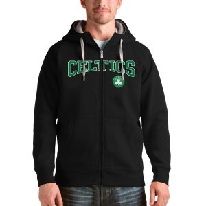 Antigua Boston Celtics Black Team Victory Magnificent Full Zip Hoodie Join the elite! Get this exclusive jersey.