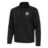 Antigua Boston Celtics Black Refined Twist Quarter Zip Pullover Top Don't be left out! Get this stylish jersey and show your team pride.