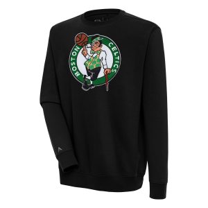 Antigua Boston Celtics Delightful Black Victory Pullover Sweatshirt Limited stock! Be quick and grab this must - have jersey to support your team.