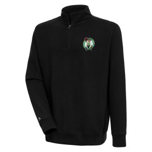 Antigua Boston Celtics Black Victory Quarter Zip Pullover Top Glamorous Hurry! Exclusive offer. Get your hands on this outstanding jersey right away.