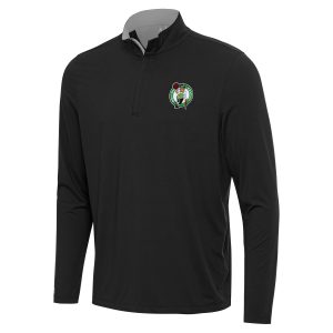 Antigua Boston Celtics Black/Gray Content Quarter Zip Top Stylish Unbeatable style! Get this stylish jersey now.