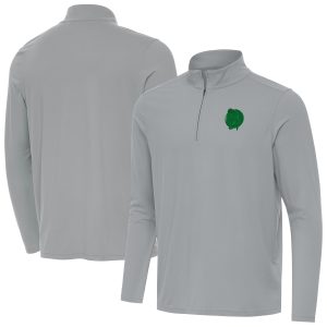 Antigua Boston Celtics Gray St. Delightful Patrick's Day Intent Quarter Zip Jacket Join the elite! Get this exclusive jersey.