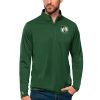 Antigua Boston Celtics Green Team Tribute Quarter Classy Zip Pullover Top Collectors