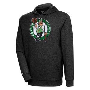 Antigua Elegant Boston Celtics Heather Black Action Pullover Hoodie Designed for performance! Get this functional jersey.