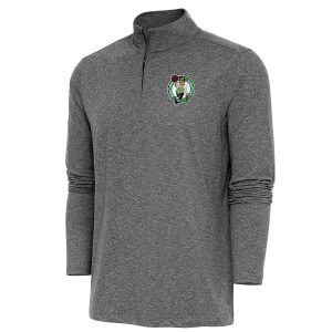 Antigua Boston Celtics Heather Black Hunk Quarter Phenomenal Zip Pullover Top Show your dedication! Own this special jersey for your team.