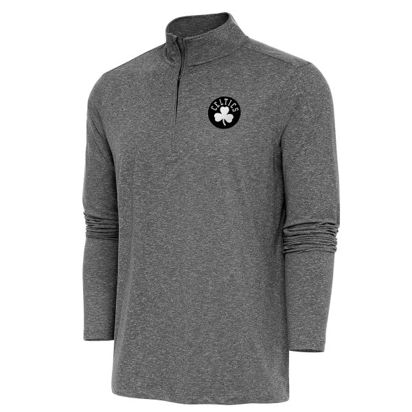 Antigua Boston Celtics Superior Heather Black Hunk Quarter Zip Top Celebrate your team! Order this commemorative jersey.