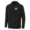 Antigua Remarkable Boston Celtics Heather Black Spikes Raglan Quarter Zip Hoodie Collectors