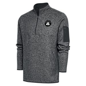 Antigua Boston Celtics Heather Gray Metallic Logo Big & Tall Fortune Quarter Zip Jacket Striking Celebrate your team! Order this commemorative jersey.